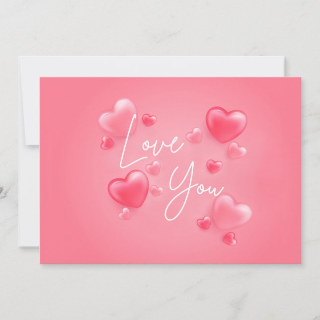Liebe You Sweetheart Karte (Vorderseite)
