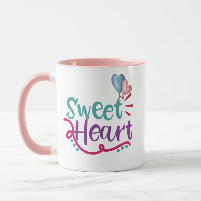 Liebe You Sweetheart Tasse Geschenk für Ehefrau Fr (Links)