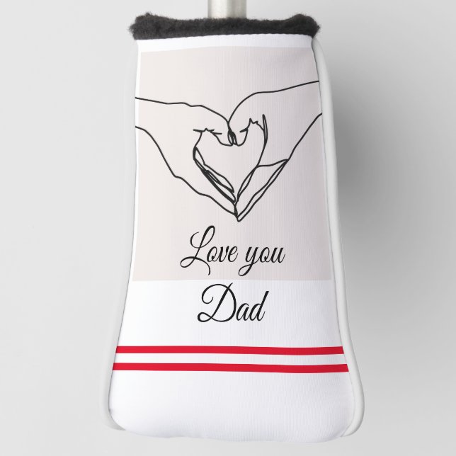 Liebe You Vater Best Putter Golf Head Cover Golf Headcover (Rotieren 90)