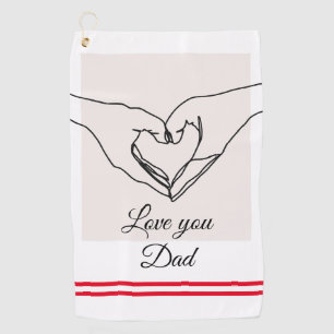 Liebe You Vater Custom Best Golf Handtücher