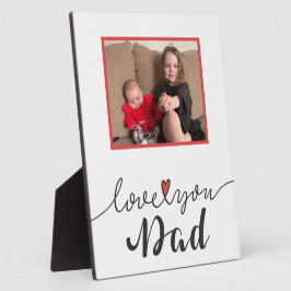 Liebe You Vater Plaque Fotoplatte