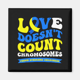 Liebe zählt Chromosomen nicht Welt Down-Syndrom Magnet