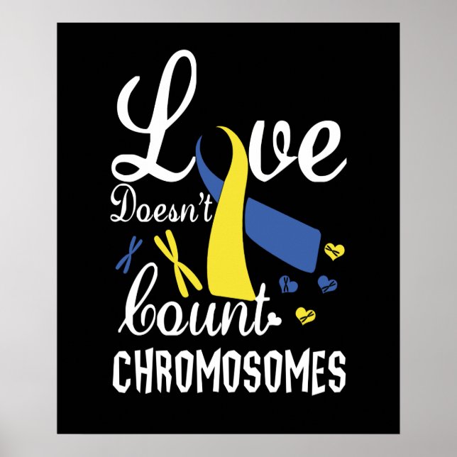 Liebe zählt kein Chromosomen-Down-Syndrom Poster (Vorne)
