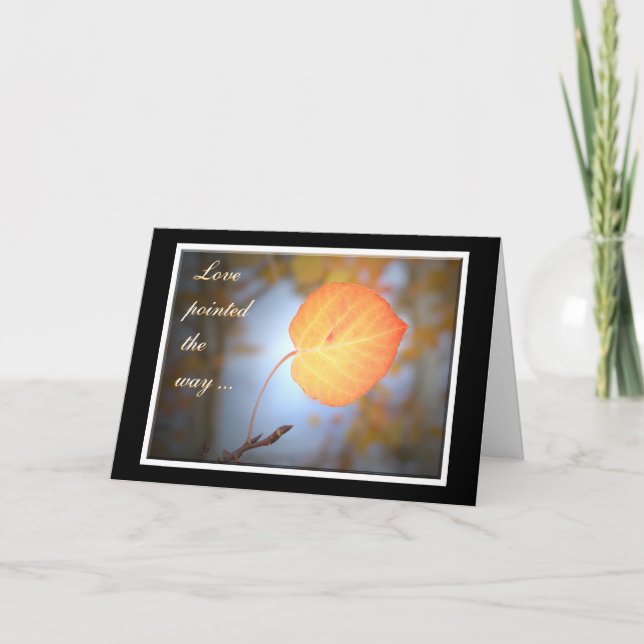 Liebe zeigt die Grußkarte Karte (Vorderseite)