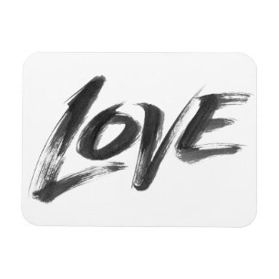 LIEBE Zen Brush Valentine Calligrafy Letting Magnet