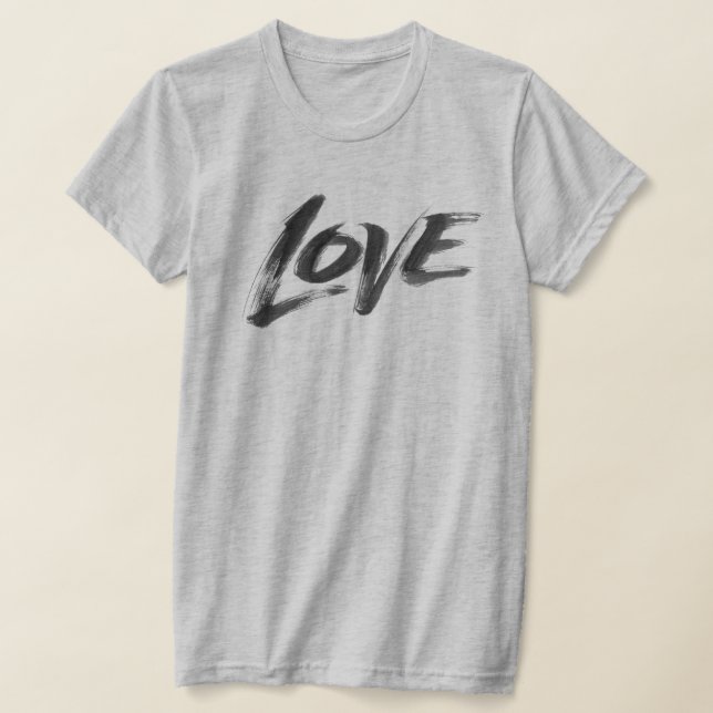 LIEBE Zen Brush Valentine Calligrafy Letting T-Shirt (Ablage )