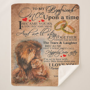 Liebe-Zitat für Boyfriend, Boyfriend-Geburtstagsge Sherpadecke