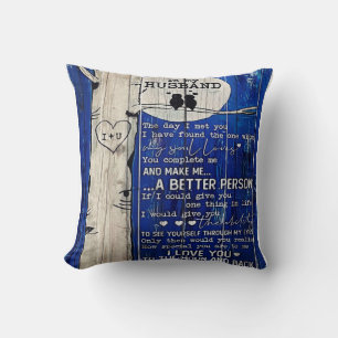 Liebe-Zitat für Geschenkidee von Ehemann, Geburtst Kissen