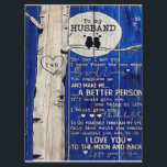 Liebe-Zitat für Geschenkidee von Ehemann, Geburtst Menükarte<br><div class="desc">Liebe-Zitat für Geschenkidee von Ehemann,  Geburtstag von Ehemann</div>