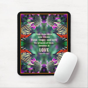 Liebe Zitat Monarch Butterfly Inspiration Mousepad