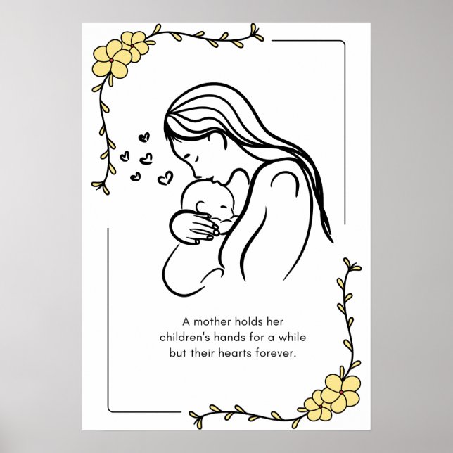 Liebe-Zitat-Poster der Mutter Poster (Vorne)