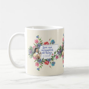 Liebe-Zitat-Tasse St. Therese Kaffeetasse