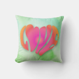 Liebe Zitat Valentinstag rosa Herztext Kissen