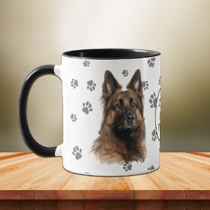 Liebe zu meinem belgischen Tervuren-Hundepfotenabd Tasse