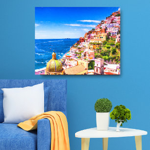 Liebe zu Positano Italien Wrapped Canvas Leinwanddruck