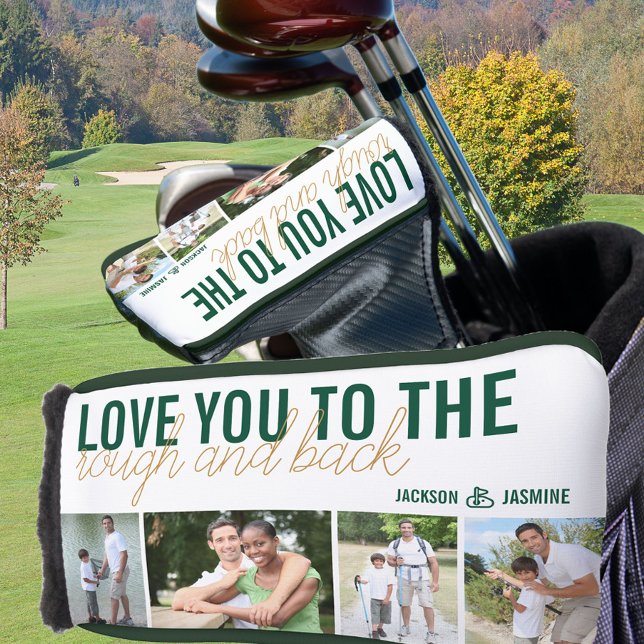 Liebe zu Rough and Back 4 Foto Green Gold Golf Headcover (Von Creator hochgeladen)