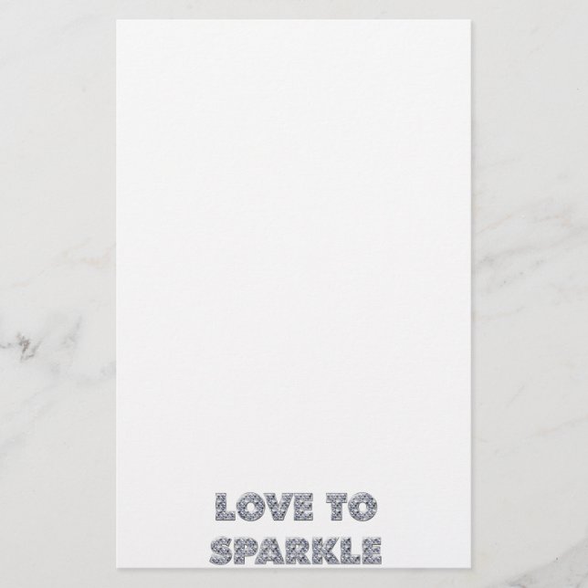 Liebe zu sparkle briefpapier (Vorderseite)