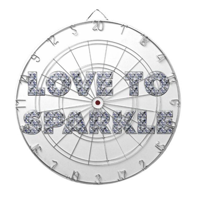 Liebe zu sparkle dartscheibe (vorne)