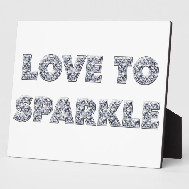 Liebe zu sparkle fotoplatte (Seite)