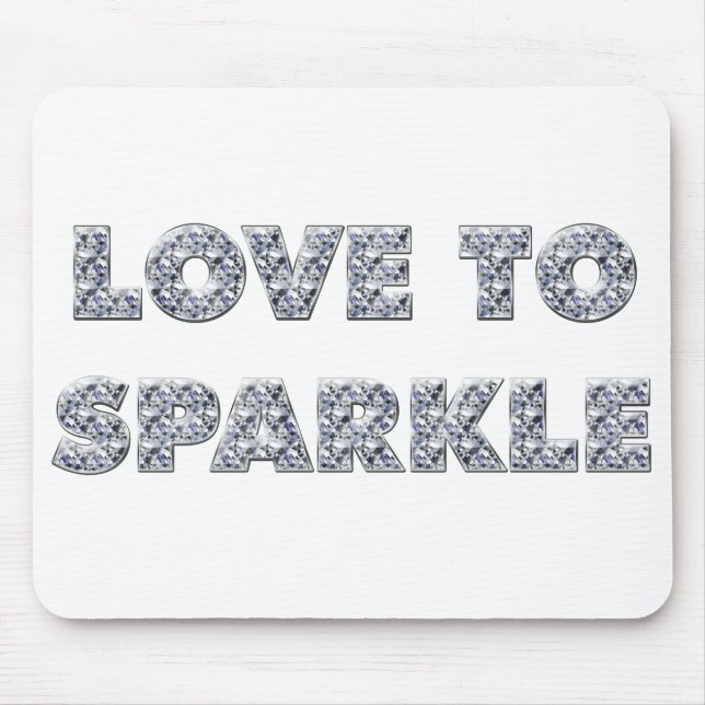 Liebe zu sparkle mousepad (Vorne)