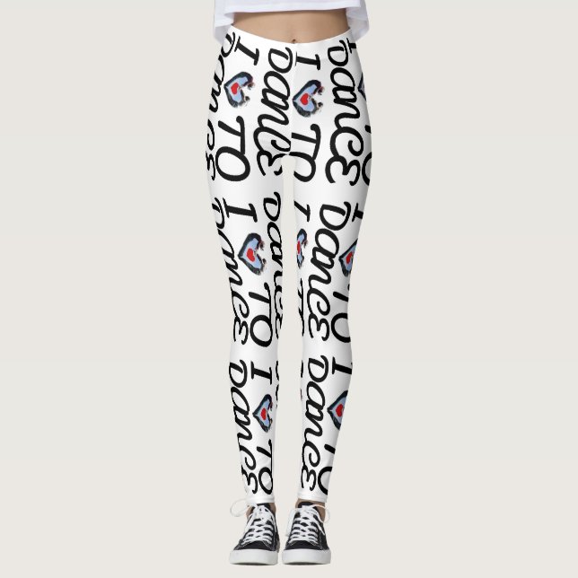 Liebe zu tanzen Yoga-Fitness Leggings (Vorderseite)