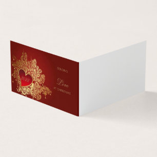 Liebe zu Weihnachten elegant rot