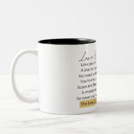 Liebe zuerst zweifarbige tasse