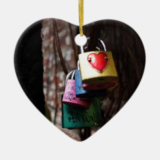 Liebe zugeschlossen keramik ornament
