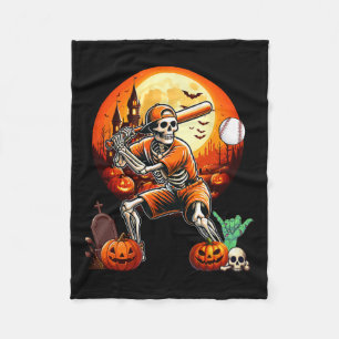 Liebe zum Baseball Halloween-Spielertrainer Fleecedecke