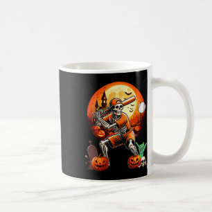 Liebe zum Baseball Halloween-Spielertrainer Kaffeetasse