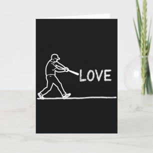 Liebe zum Baseball-Kunstkarte Karte