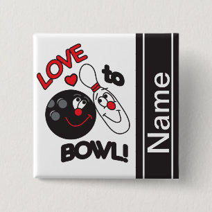 Liebe zum Bowl   Personalisieren Button