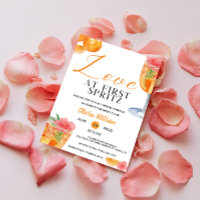 Liebe zum ersten Spritz Floral Cocktail Brautparty