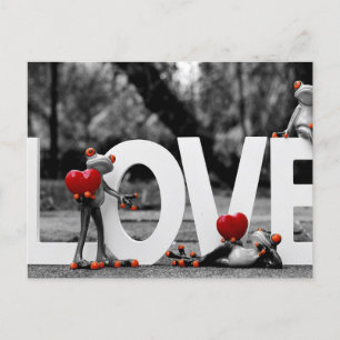 Liebe zum Frosch Postkarte