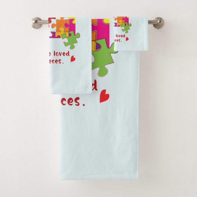 Liebe zum Geburtstag Junge Puzzle Badhandtuch Set (Insitu)