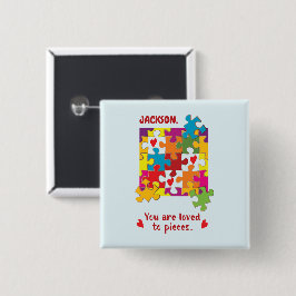 Liebe zum Geburtstag Junge Puzzle Button