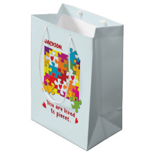 Liebe zum Geburtstag Junge Puzzle Mittlere Geschenktüte