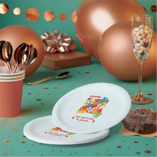 Liebe zum Geburtstag Junge Puzzle Pappteller