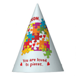 Liebe zum Geburtstag Junge Puzzle Partyhütchen