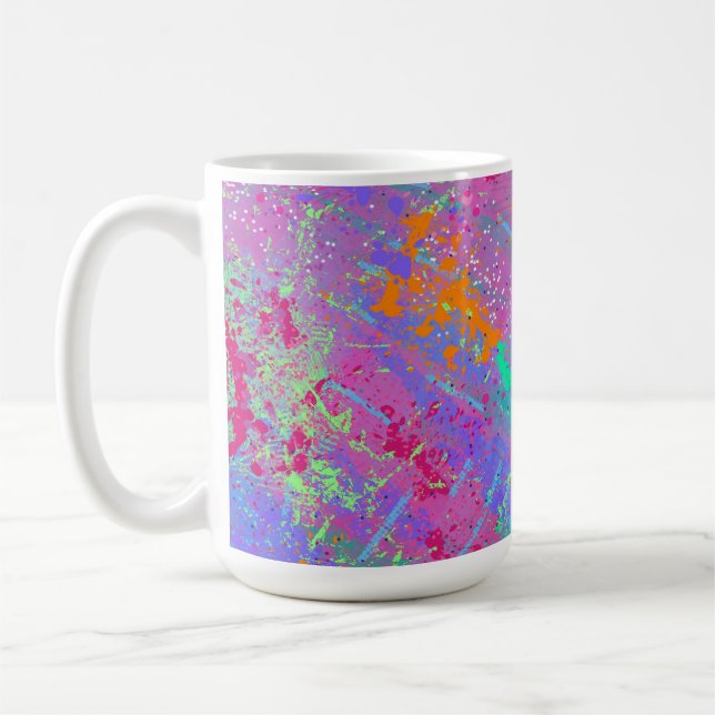 Liebe zum Junk Journal Kaffeetasse (Links)