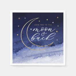 Liebe zum Mond & Back Paper Serviette