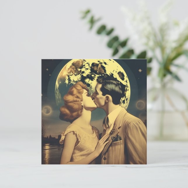 Liebe zum Mond, Reiseplakat individuell anpassbar (Stehend Vorderseite)