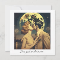 Liebe zum Mond, Reiseplakat individuell anpassbar