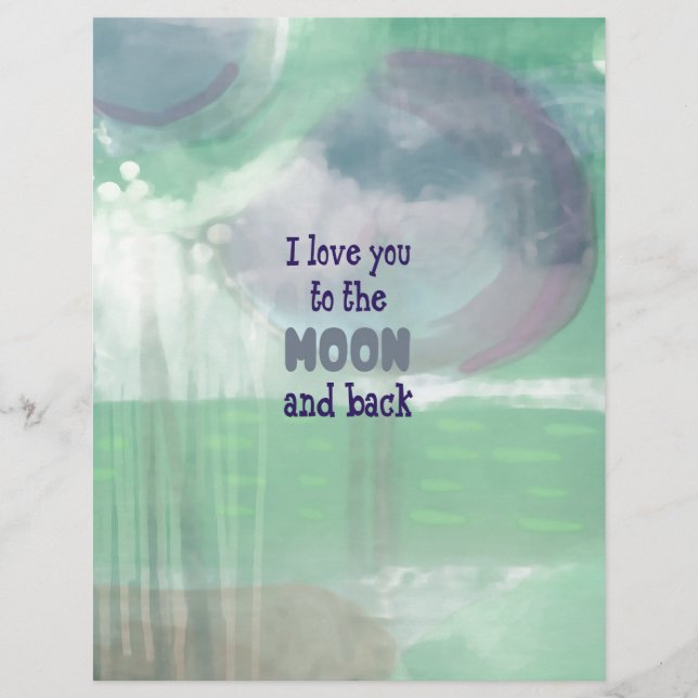 Liebe zum Mond und zurück (Vorderseite)