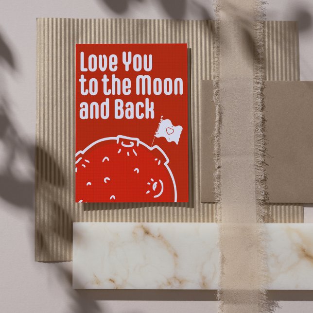 Liebe zum Mond und zurück Feiertagskarte (Von Creator hochgeladen)