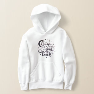 Liebe zum Mond und zurück Hoodie