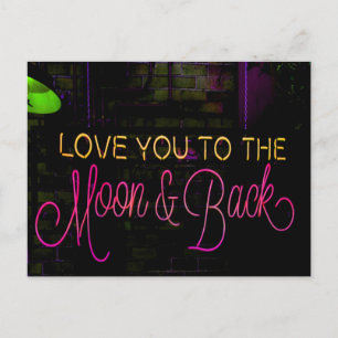 Liebe zum Mond und zurück Postkarte