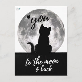Liebe zum Mond und zurück - Postkarte