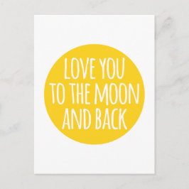 Liebe zum Mond und zurück Postkarte