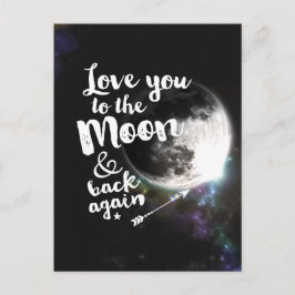 Liebe zum Mond und zurück ・ Raumgestaltung Postkarte